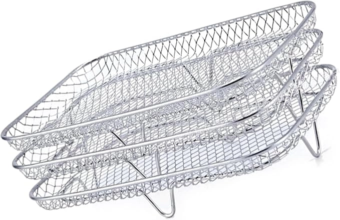 Shurhome Air Fryers Rack - Stainless Steel Multilayer Rectangle
