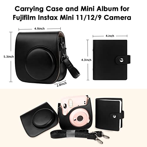 Camera Case - PU Leather Mini 11 + Photo Album - 52 pockets