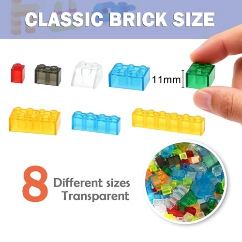 Clear Bricks Parts Pack - 300 pcs
