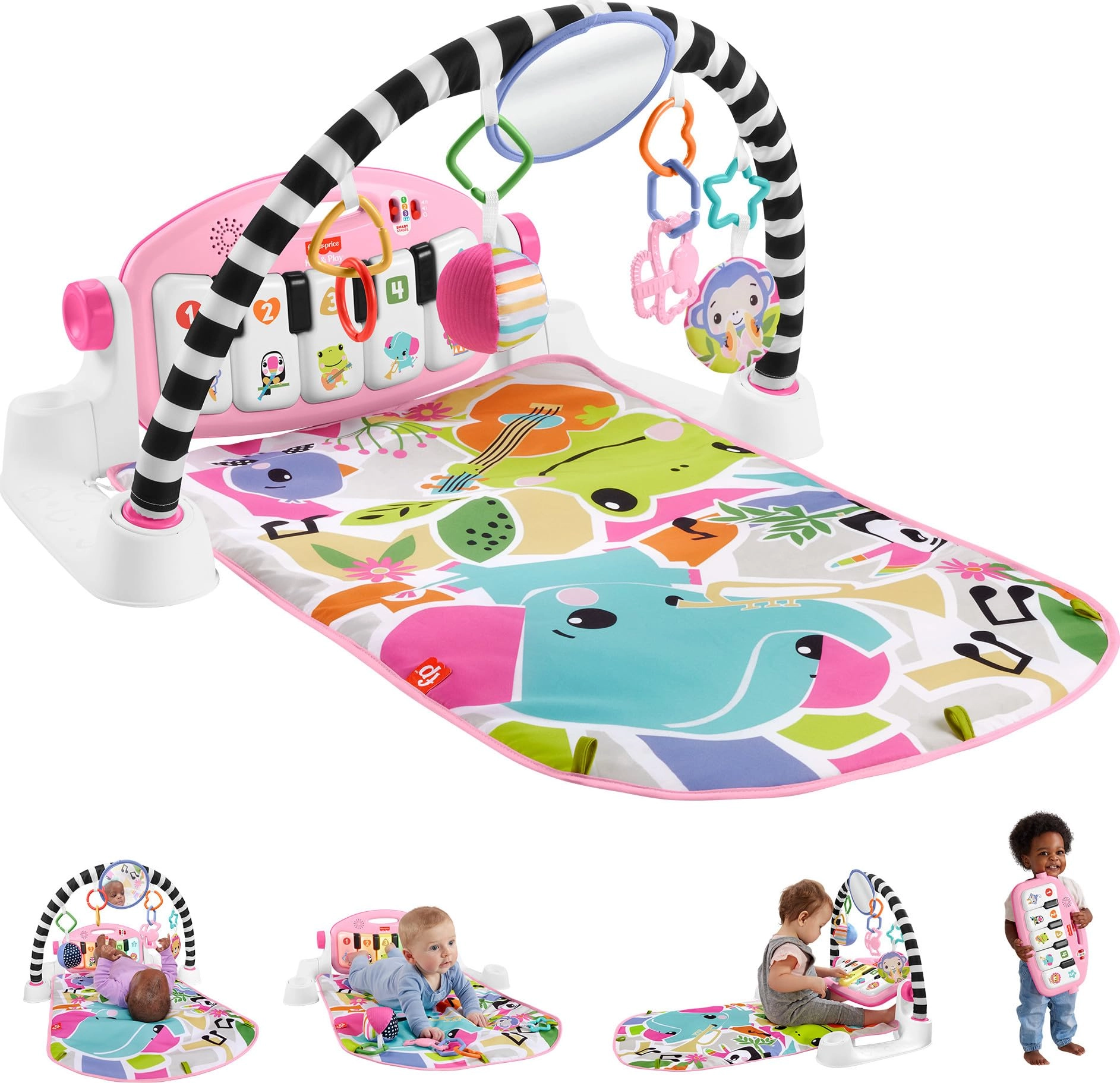 Glow & Grow Kick And Play Piano Gym - Multicolor