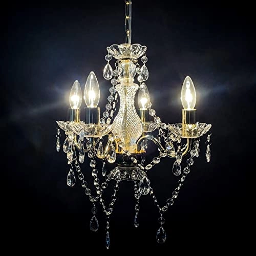 Mini Crystal Chandelier - 17 inches