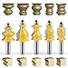 Architectural Molding Router Bit Set - 1/2-Inch 5 PCS