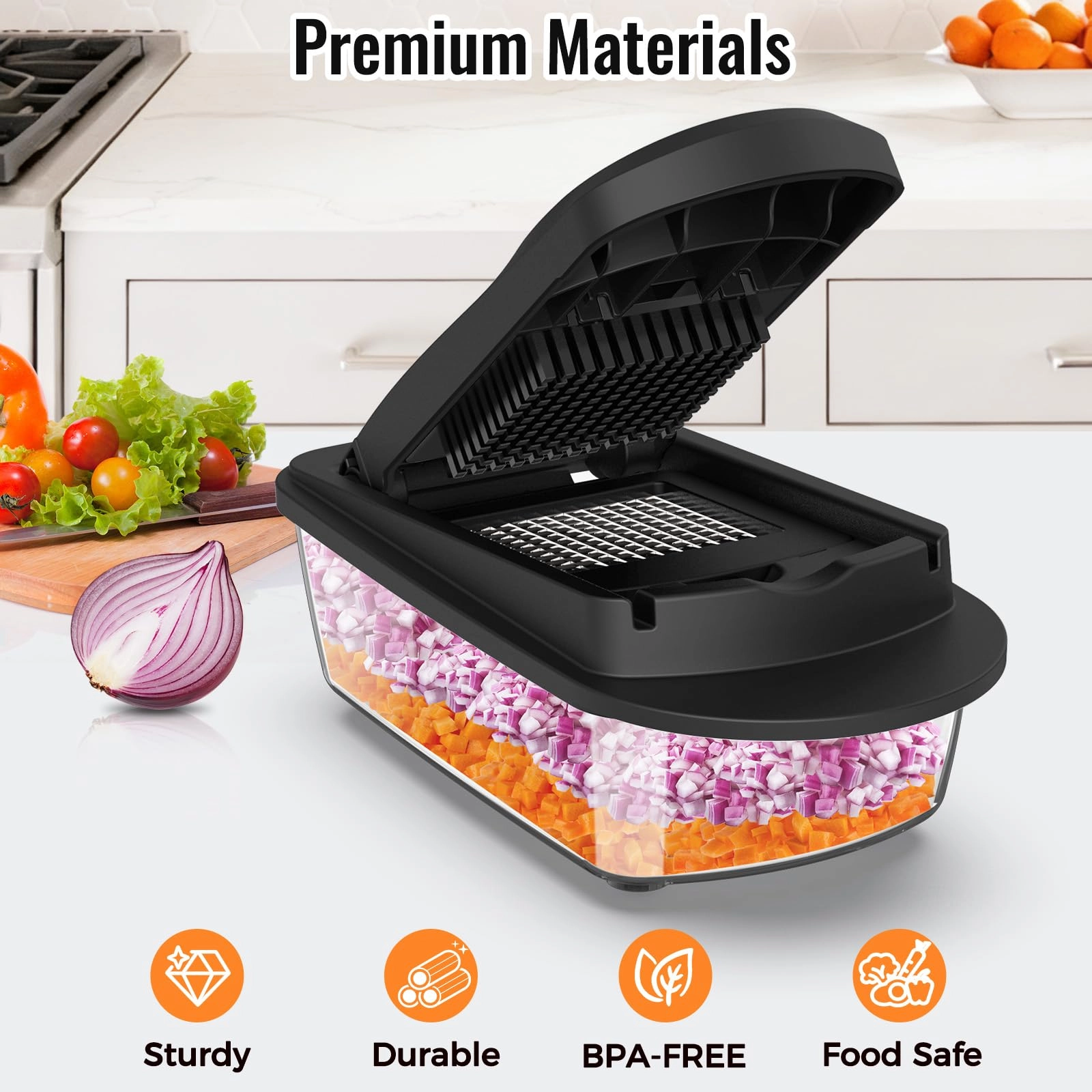 Vegetable Chopper - 17L 12 Blade