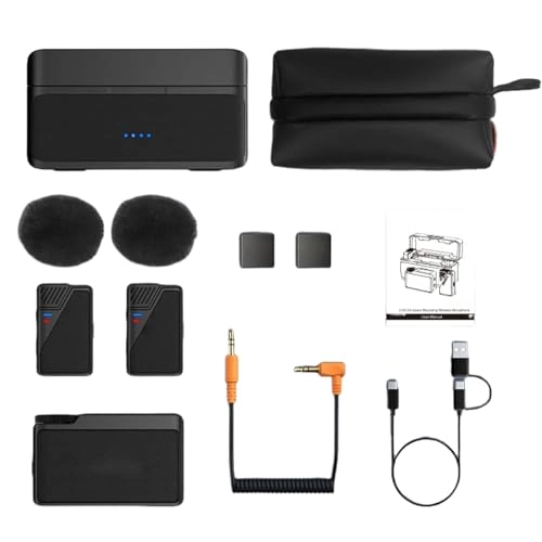 BooMax Wireless Lavalier Microphone - Noise Cancellation 32GB