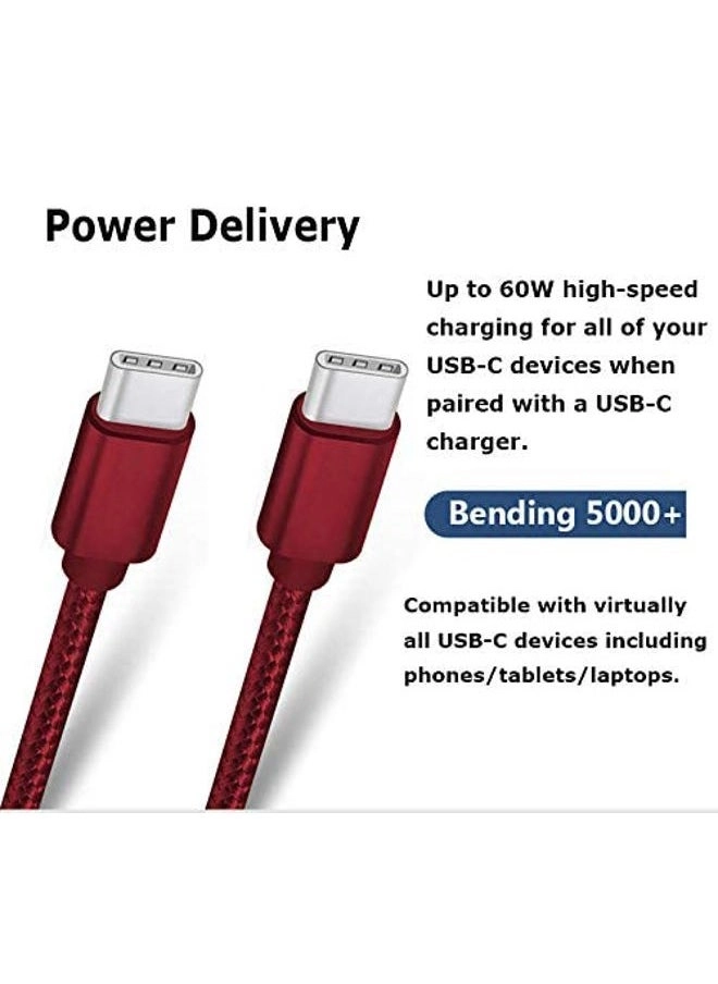 USB C Cable 60W USB Type C to USB Type C 1.2192m