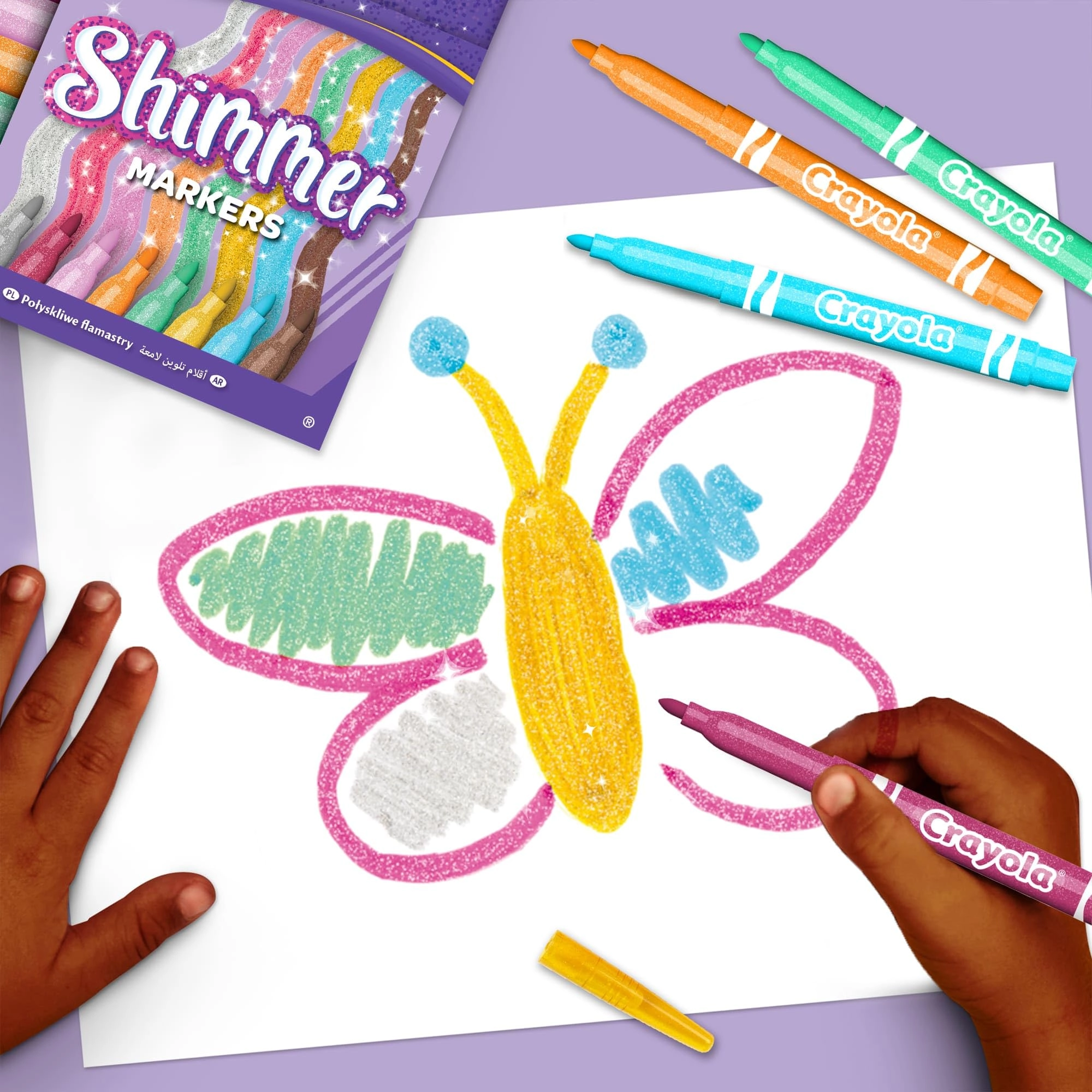 Shimmer Markers - Multicolour Chisel