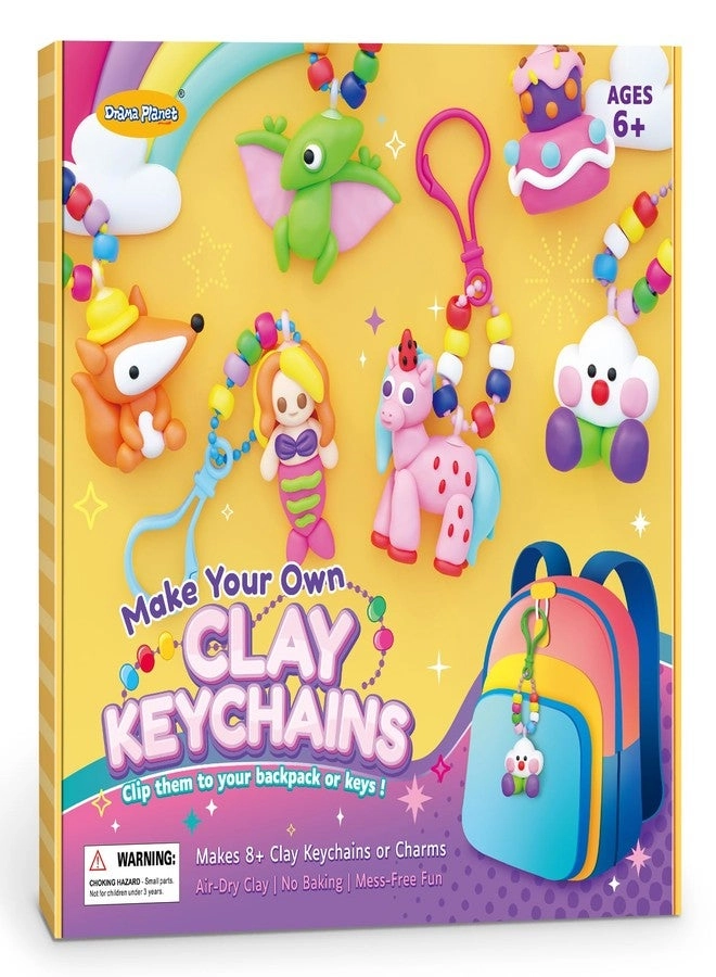 Drama Planet Make Your Own Clay Keychains - 6+ years 8+ pieces