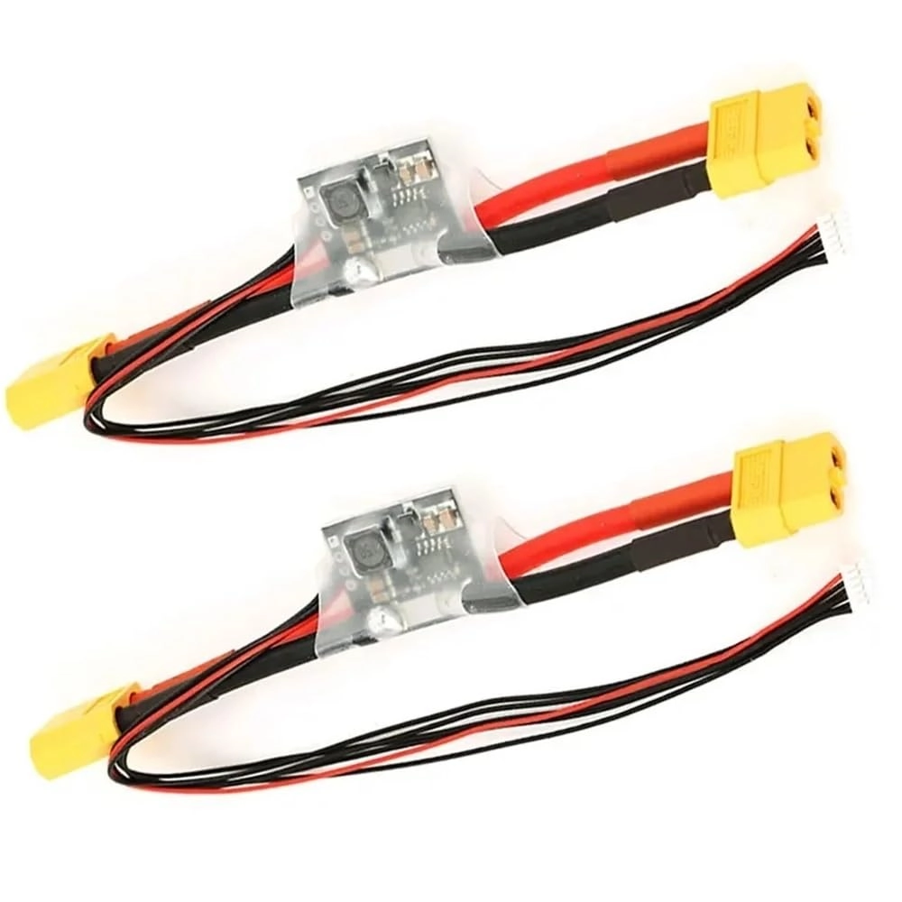 LINHUABAI Power Supply Module T/XT60 Power Meter - 30V 90A 5.3V 3A DC BEC 2PCS XT60 Head