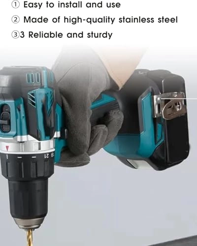 Belt Hook Clips - 2 Pcs Stainless Steel Silver