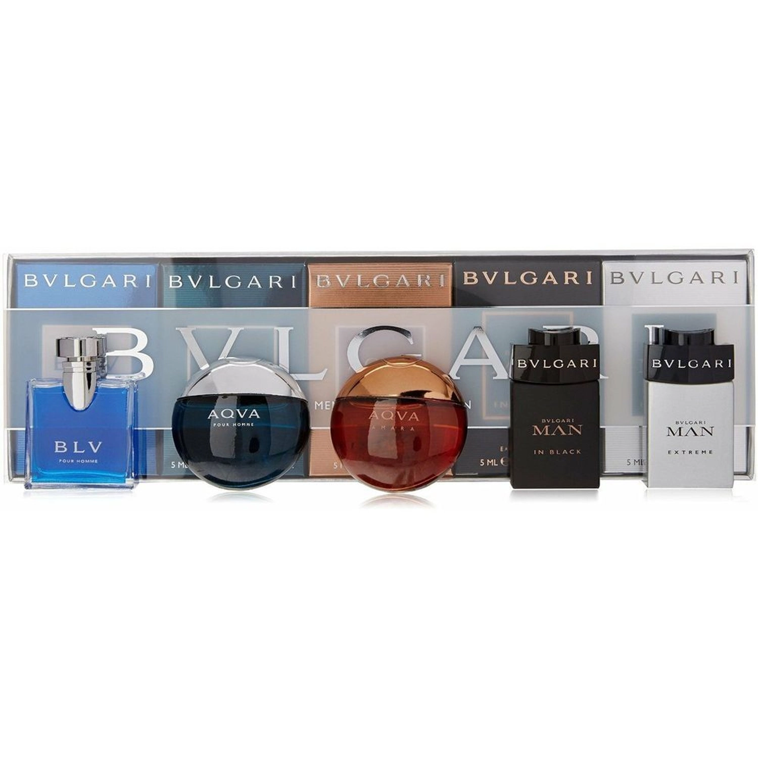 BVLGARI Miniature Collection For Men - Gift Sets 5 x 5 ml
