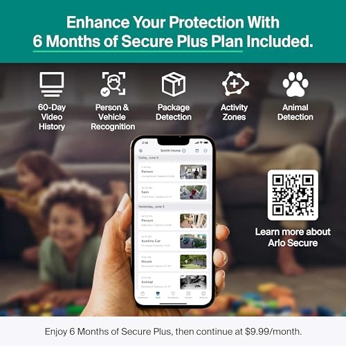 Essential Security Camera 2K + Solar Panels + Secure Plus Plan