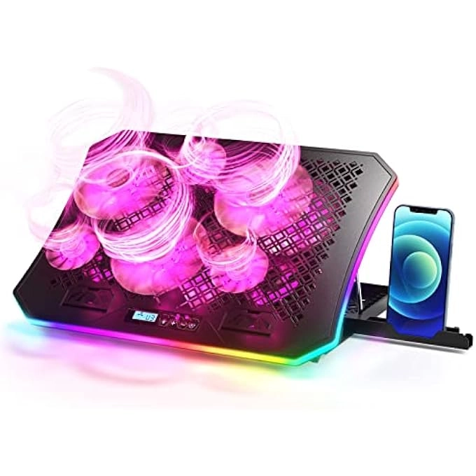 LAPTOP COOLING PAD - 12-17 INCH 6 QUIET FANS