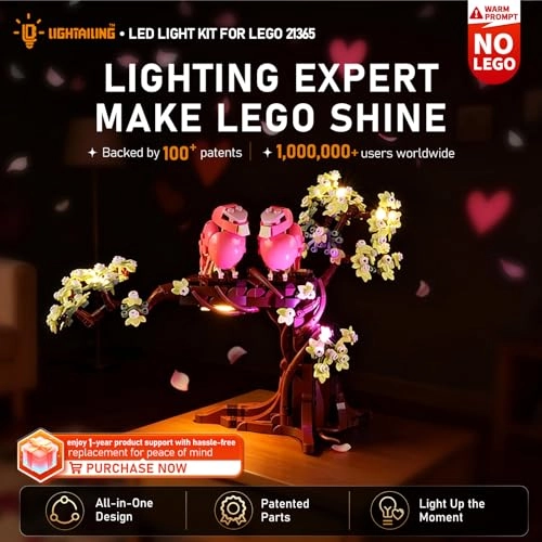 Turtle Doves (21365) - LED light set compatible with Lego building blocks