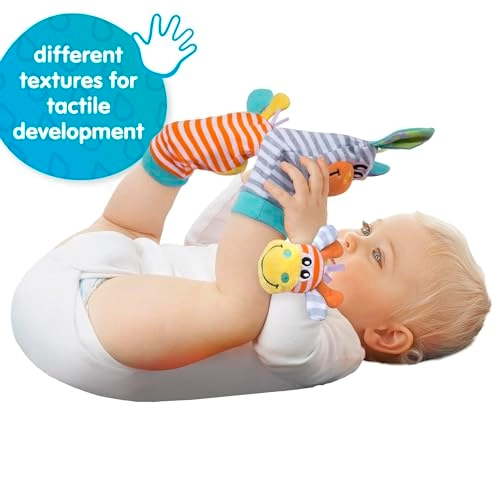 Jungle Wrist Rattle And Foot Finder - 0+Months Plush Jungle