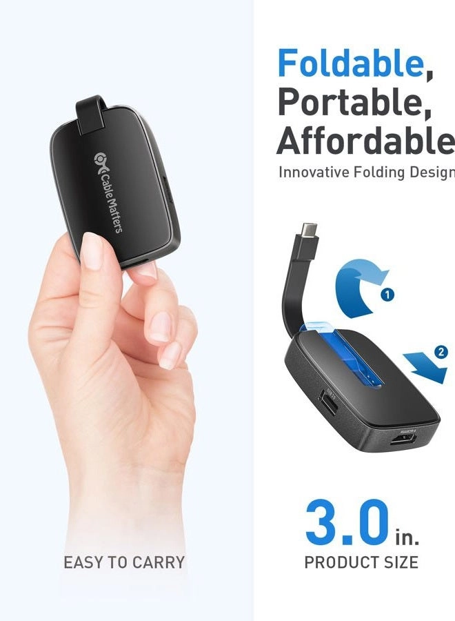 4-in-1 Portable USB C Hub