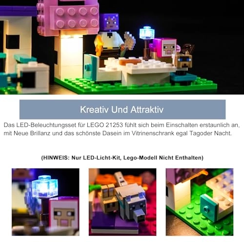 LED Light Set - Copper for LEGO Minecraft The Animal Sanctuary 21253 5V