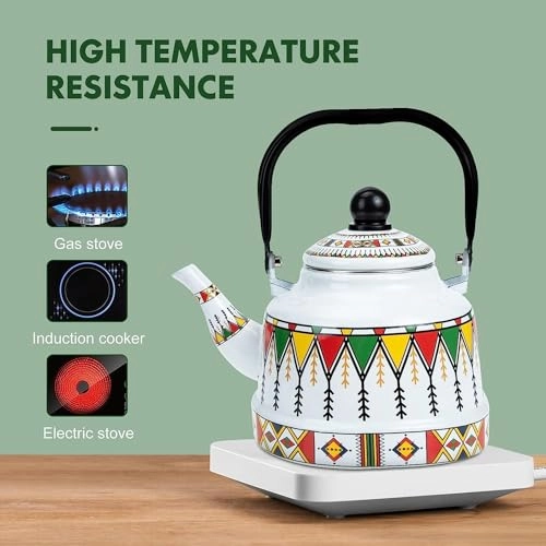 Enameled Teakettle - 2.5 Liter