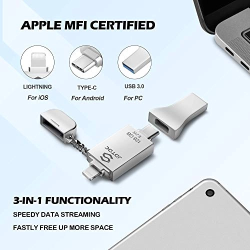 Photo-Stick-iPhone - USB 3.0 Lightning USB-C 128GB