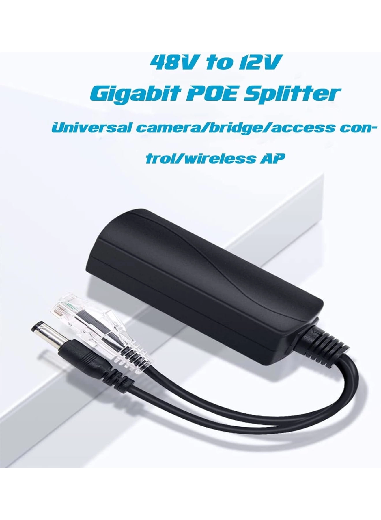 PoE Splitter - 12V IEEE 802.3af/at 10-100