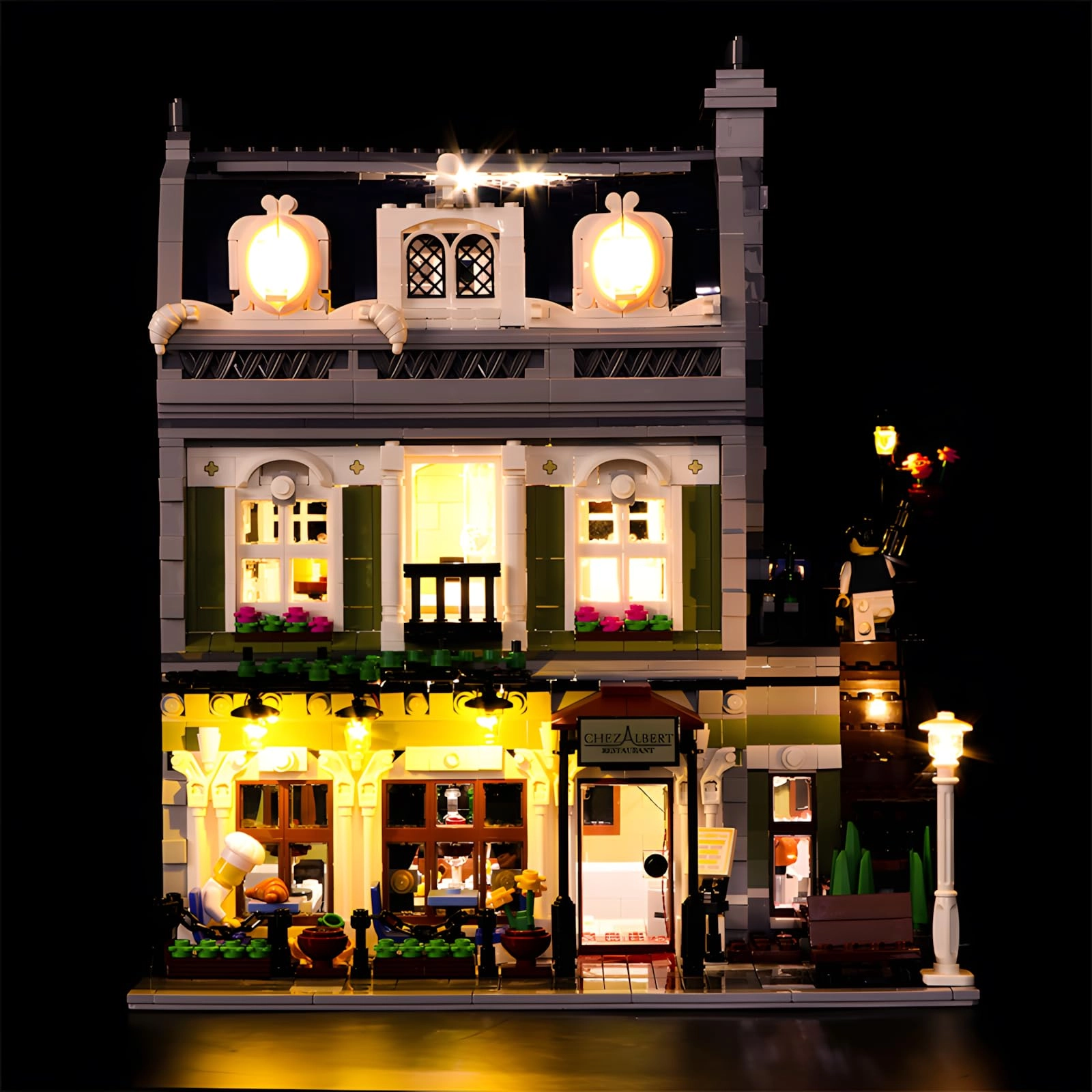 BrightAura Lighting Kit 10243 - ABS USB for LEGO Parisian Restaurant 10243