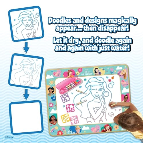 Imagine Ink Water Surprise Doodle Mat - 5 water pens 6 stencils 6 stampers