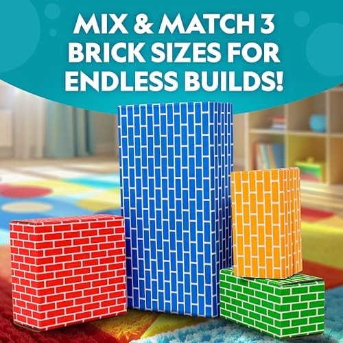 Jumbo Cardboard Building Blocks - 40 pcs