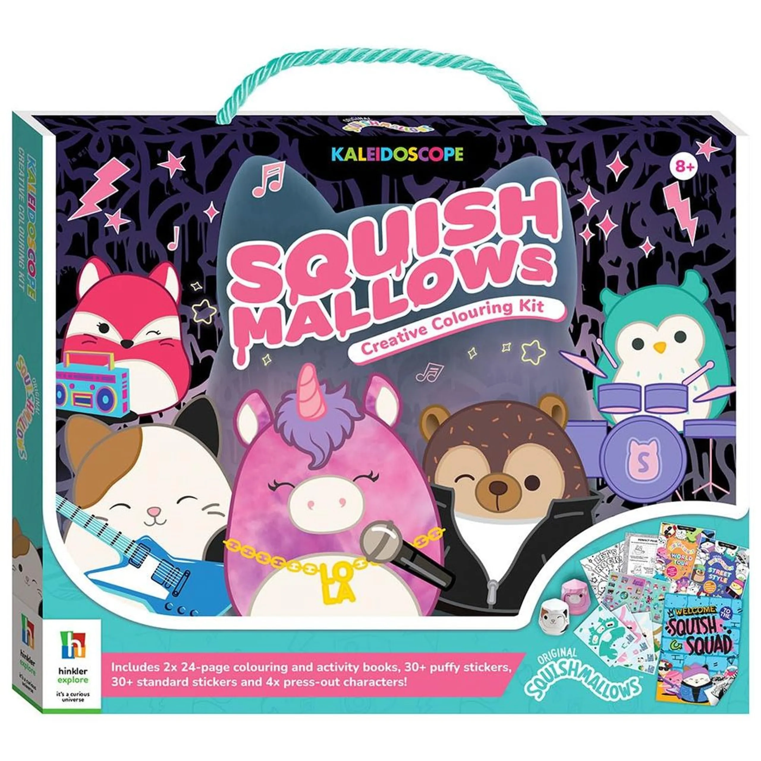Hinkler Kaleidoscope Squishmallows Creative Colouring Kit - Multicolor