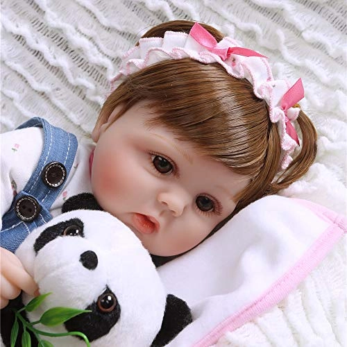 Reborn Baby Doll - 17 inch 42cm soft cloth body Bundle
