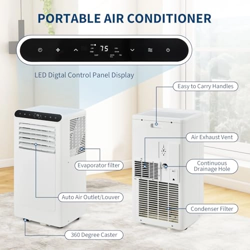 10000 BTU Portable Air Conditioners - 875W