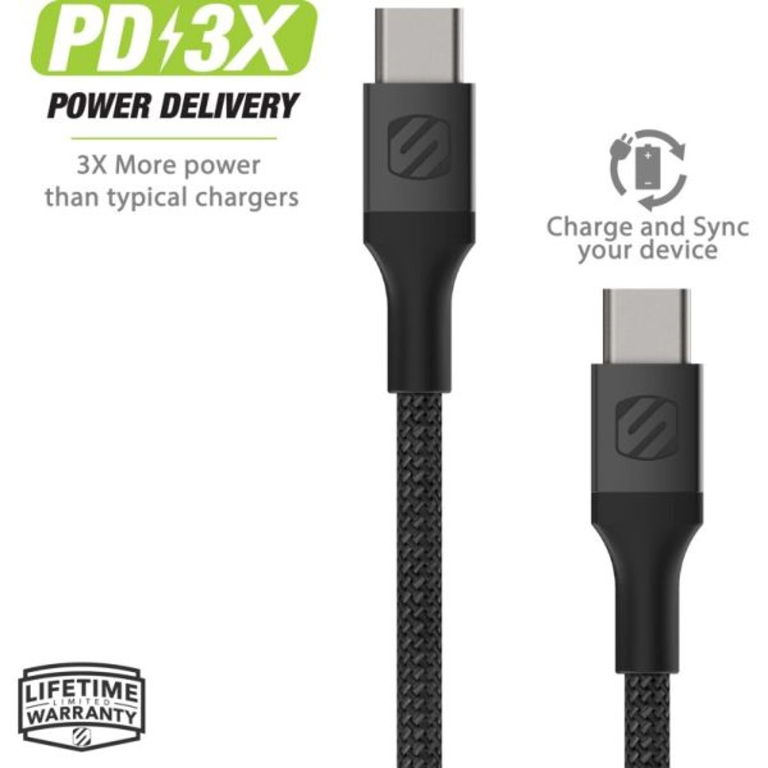 Strikeline HD Cable USB-C to USB-C 1.2m