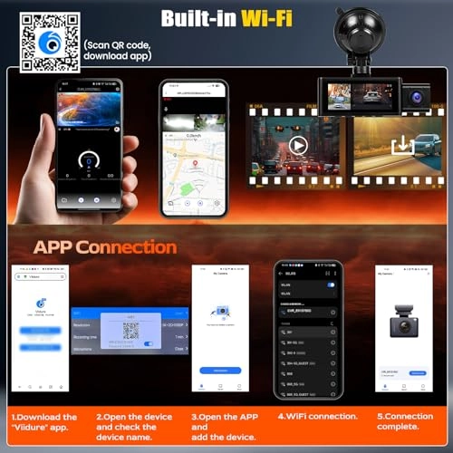 3-channel dash cam - 2.5K+1080P+1080P
