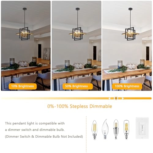 Geometric Pendant Light - 15" - 55.9"