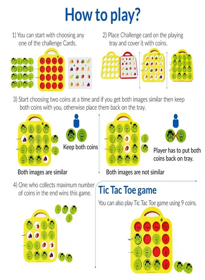 Brain Games Memory Matching Puzzle - 3-5 Years 16 pieces