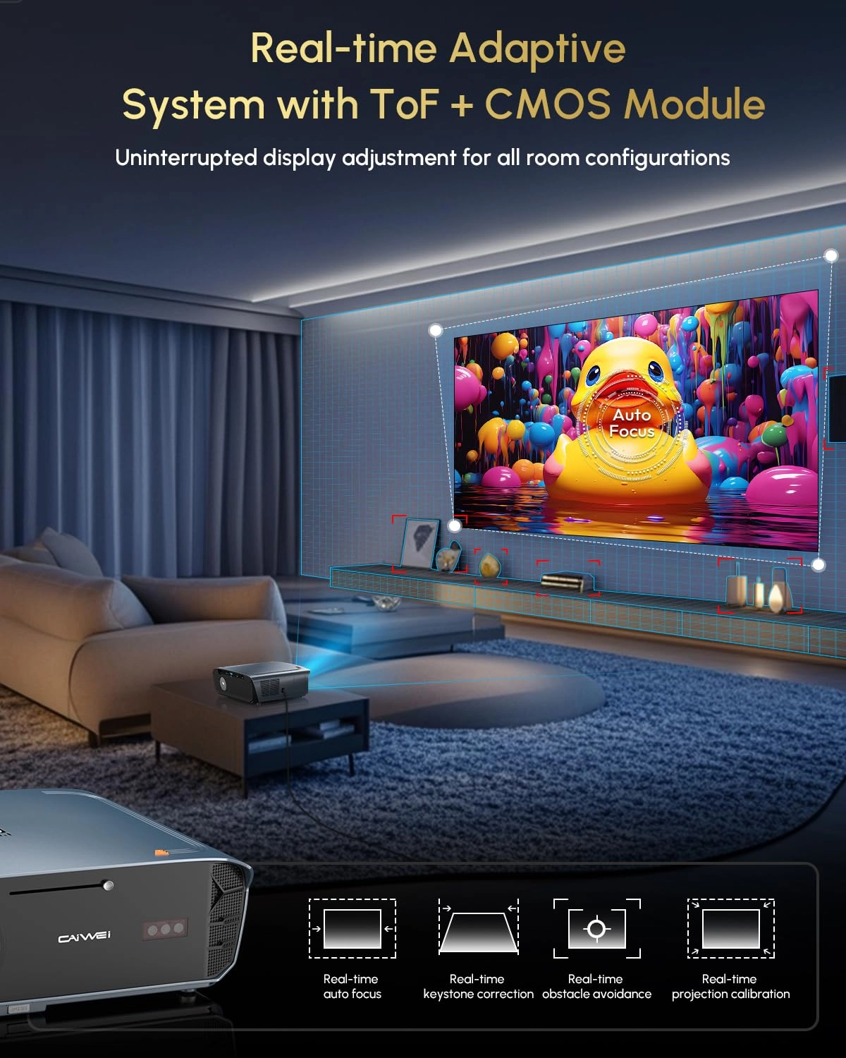 4K Projector 2400 ANSI Lumen 4k decoding