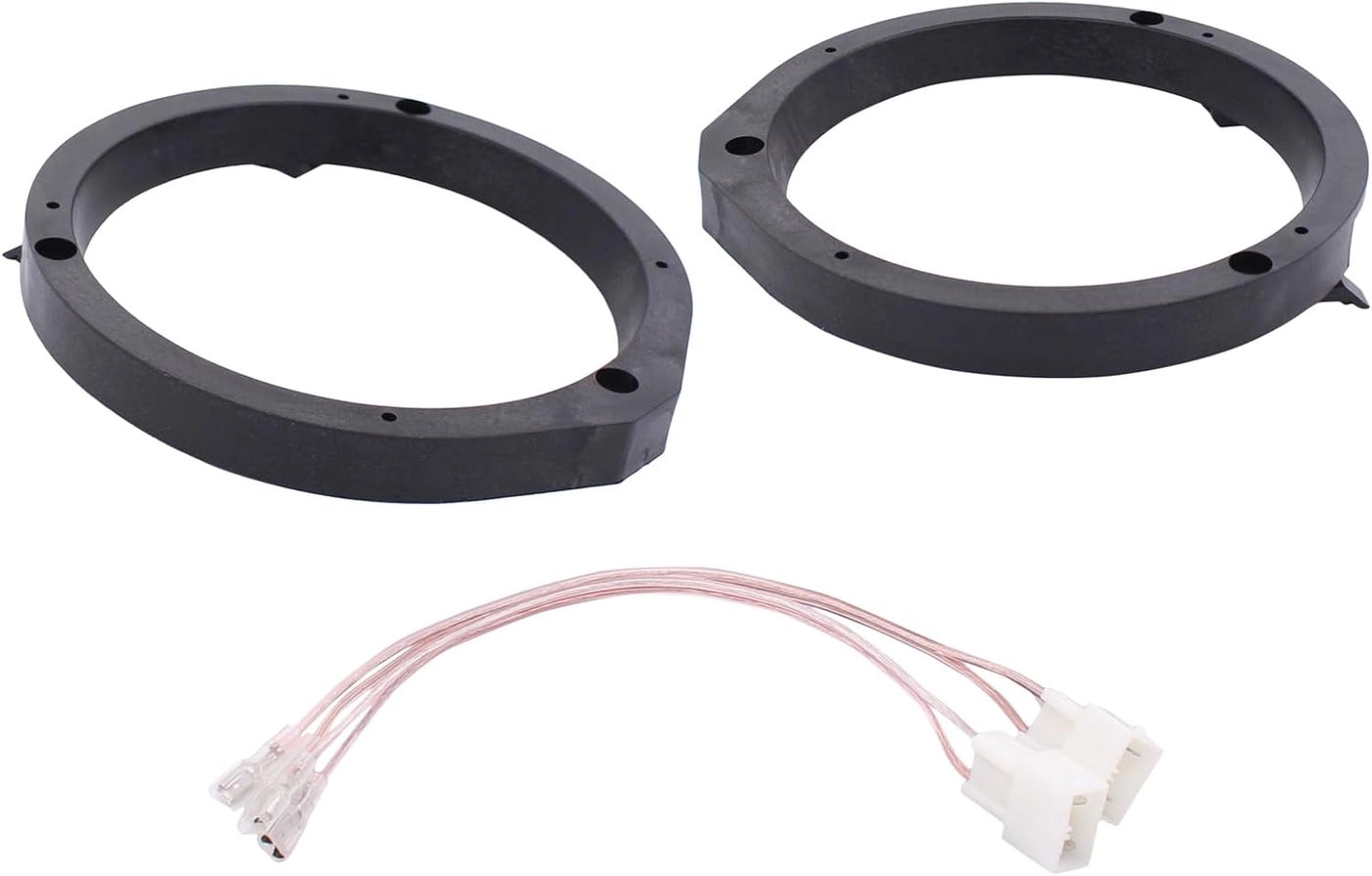 ApplianPar Speaker Adapter Mounting Plates - 6.5 to 6.75-inch Front Rear Stereo