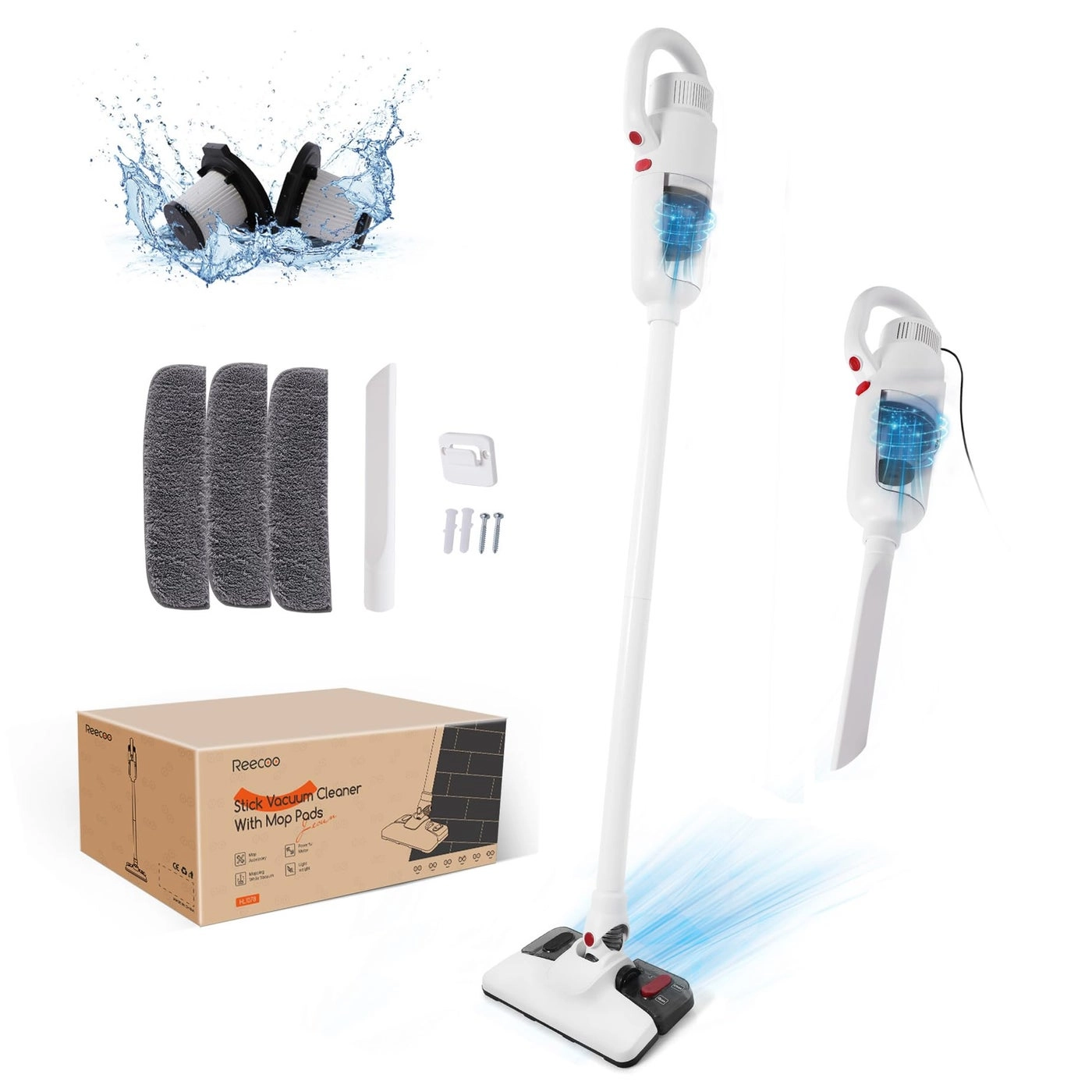 Stick Vacuum Cleaner - 2in1 Vacuuming and mopping