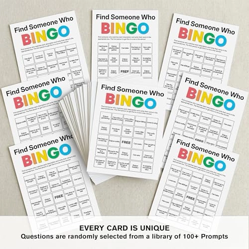 Office Bingo Cards - Adult 25