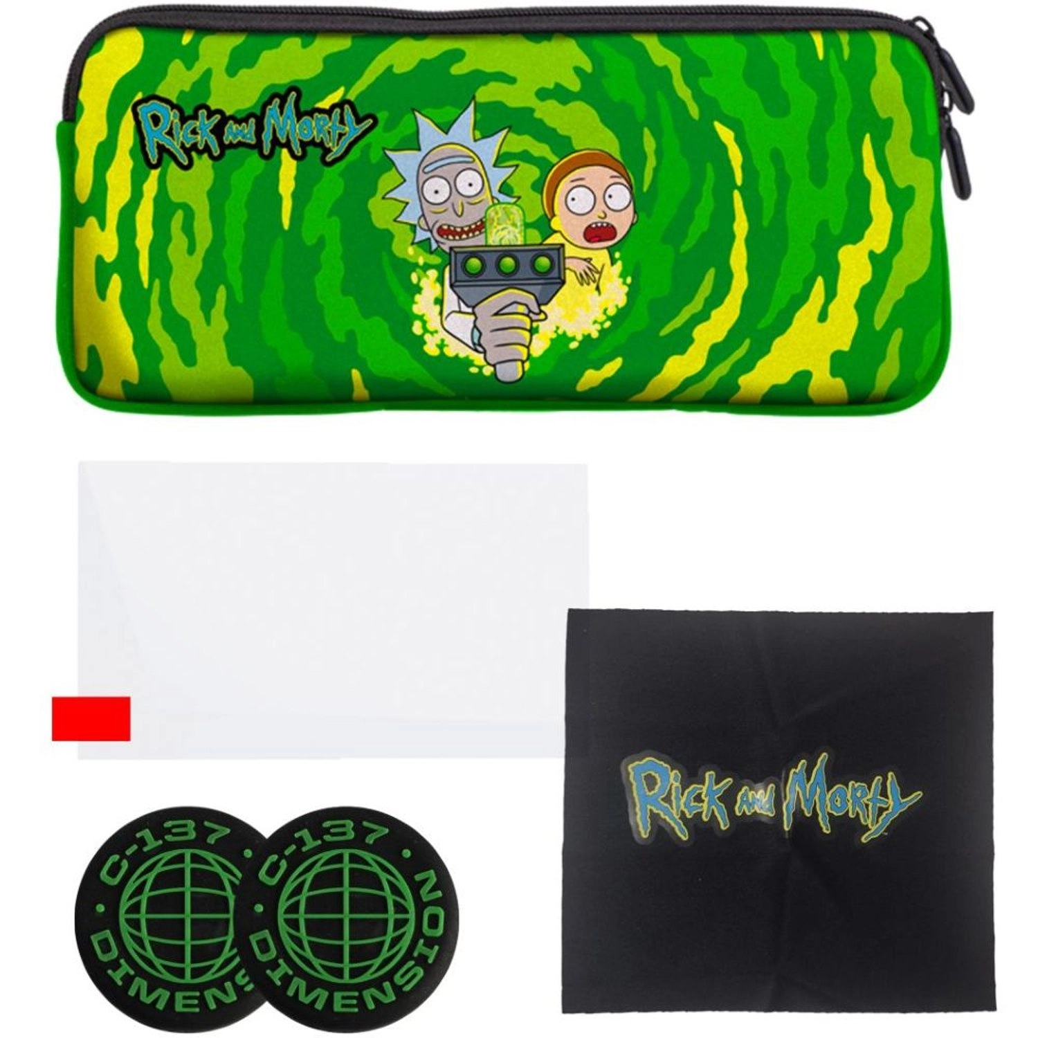 Black & Decker Rick & Morty Starter Case Pack - Nintendo Switch 2 Green