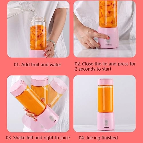 Mini Blender - Portable USB Rechargeable Borosilicate Glass