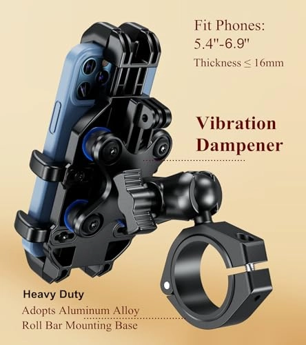 UTV Phone Mount - Vibration Dampener Adjustable