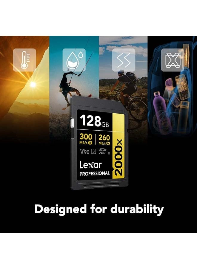Professional 2000X SDHC UHS-II U3 V90 128GB