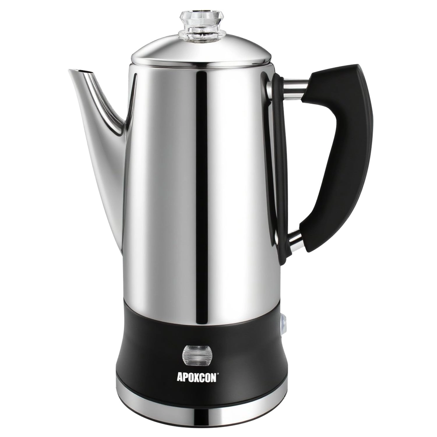 APOXCON Electric Coffee Percolator - 12 Cups Cordless Serve Keep Warm Function