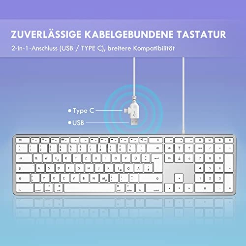 Wired Mac keyboard - DE Wired