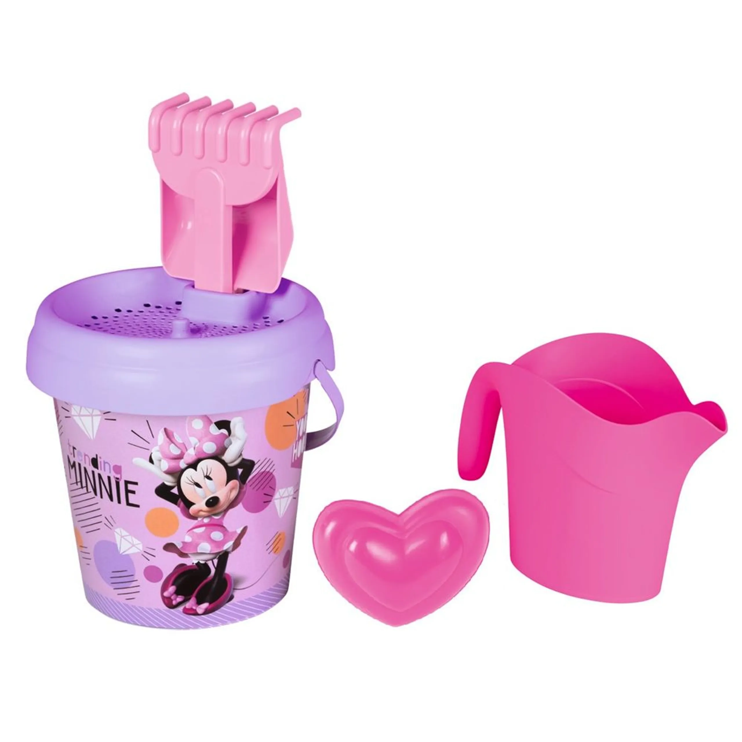 Smoby Minnie Sand Bucket Set - Watering Can Pink