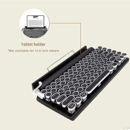 LED Backlit Retro Mechanical Keyboard - Bluetooth