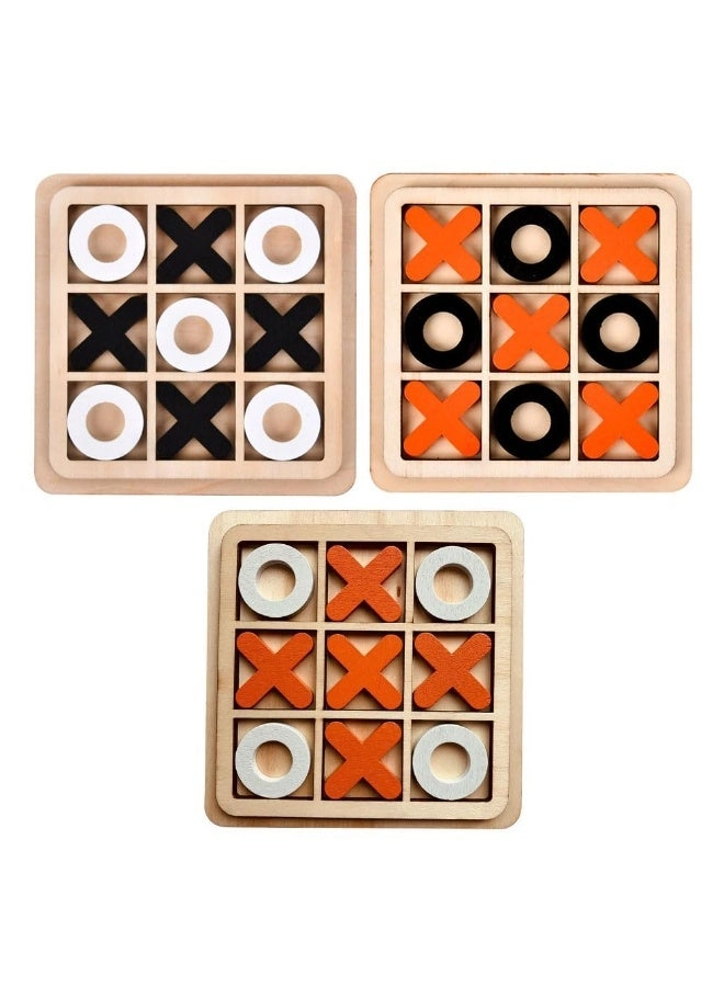 Bukela Tic Tac Toe - Wood Mini 3Pcs 3 Color