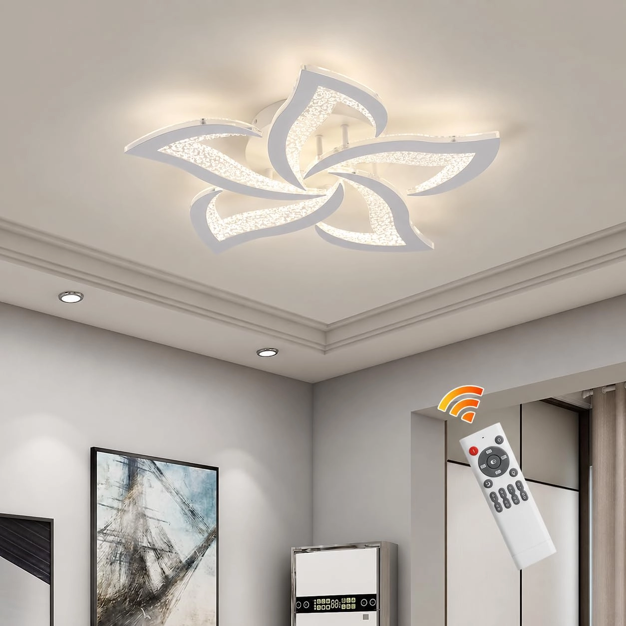 Garwarm Modern Ceiling Light - 3000K-6500K Dimmable