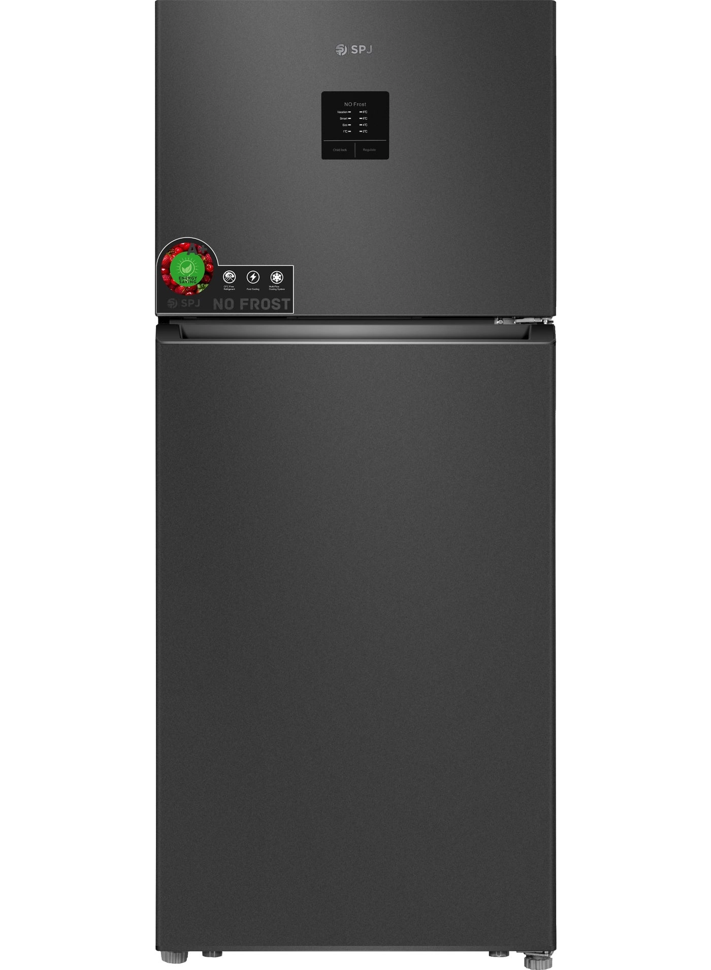 SPJ Top Mount Refrigerator - Total No Frost External LED Display