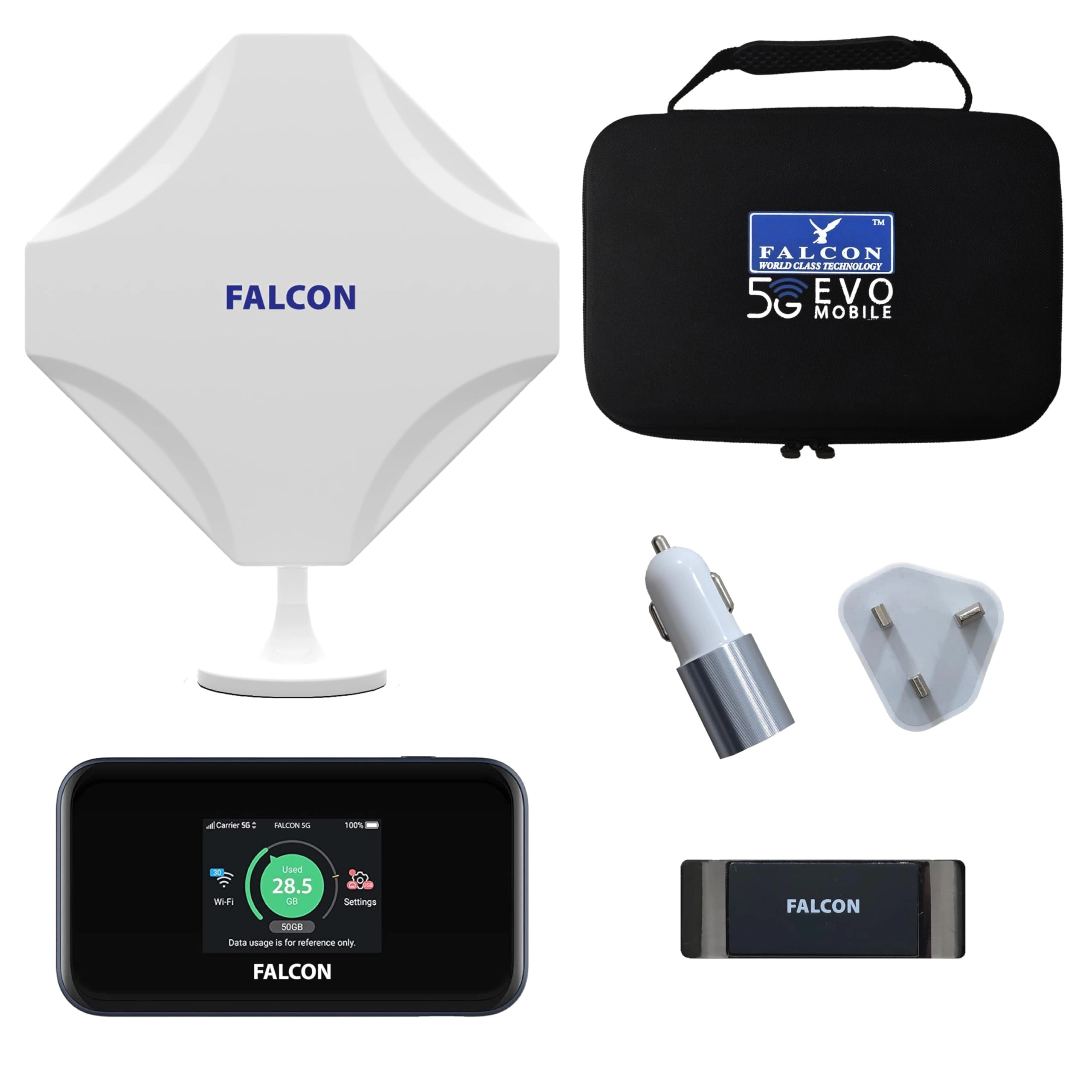 FALCON WORLD CLASS TECHNOLOGY Evo Mobile Deluxe - 5G 802.11ac 1800Mbps