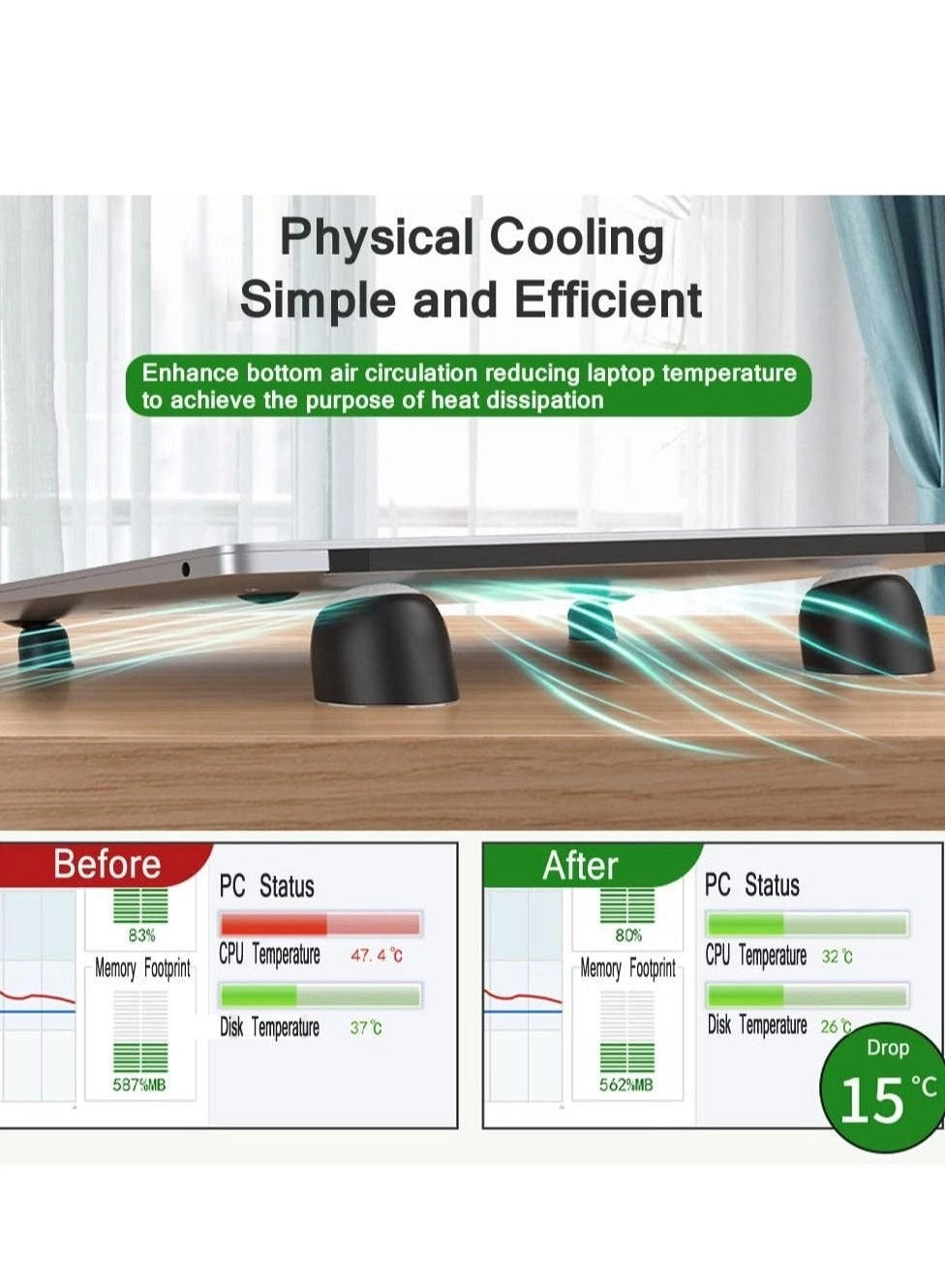 Multifunction Magnetic Laptop Stand